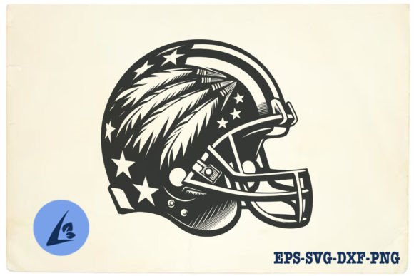 American Football Helmet SVG Clipart 01: Graphics for Crafts