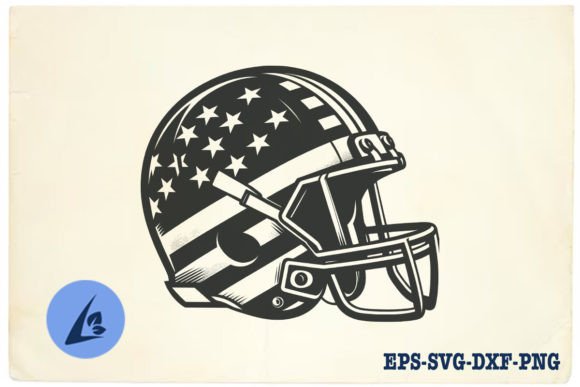 American Football Helmet SVG Clipart 04