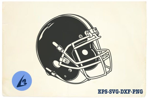 American Football Helmet SVG Clipart 09