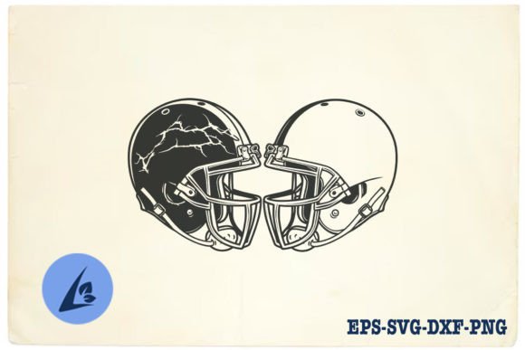 American Football Helmet SVG Clipart 11: Crafts & Graphics for Local Branding