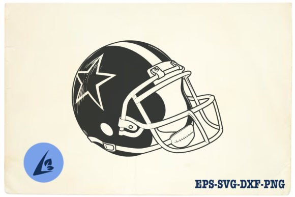 American Football Helmet SVG Clipart 17
