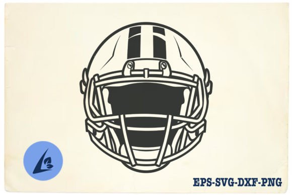 American Football Helmet SVG Clipart 19 for Crafts & Graphics