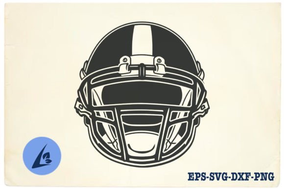 American Football Helmet SVG Clipart 20 for Crafts & Graphics