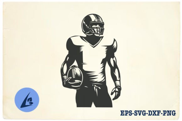 American Football Player SVG Clipart 02: Graphics for Crafts & Branding