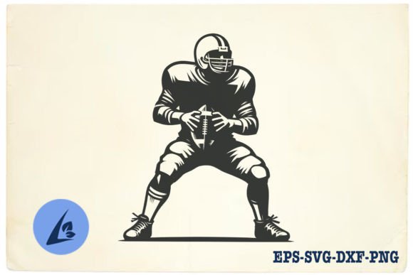 American Football Player SVG Clipart 03