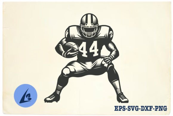 American Football Player SVG Clipart 07