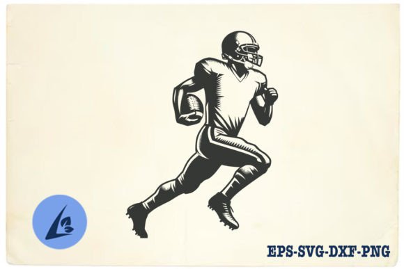 American Football Player SVG Clipart 08: Graphics for Crafts & Campaigns