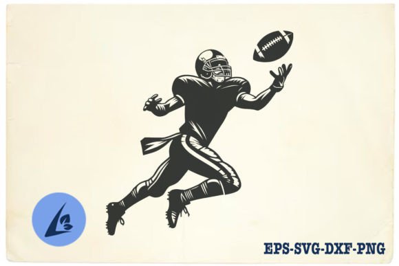 American Football Player SVG Clipart 11: Graphics for Crafts & Content