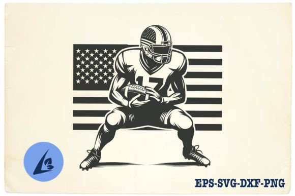 American Football Player SVG Clipart 14