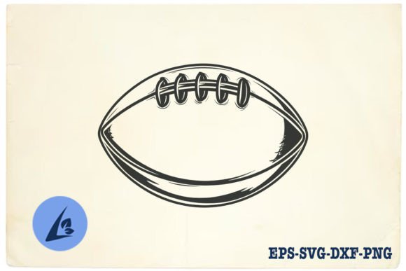 American Football SVG Clipart 10 for Crafts & Graphics