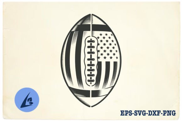 American Football SVG Clipart 19 for Crafts & Graphics