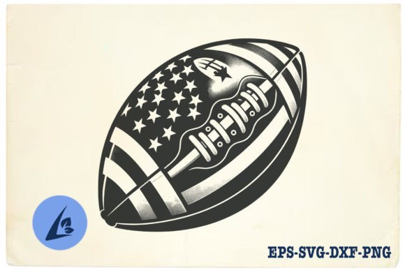 American Football SVG Clipart 20: Graphics for Crafts & Content