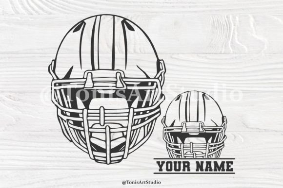 Football Helmet SVG, Football Monogram