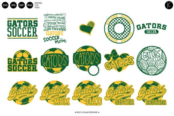Gators Soccer Football Bundle: Graphics & Crafts