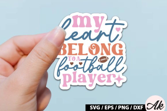 My Heart Belong to a Football Player Ret Graphics